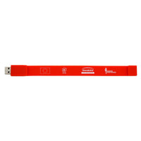 Load image into Gallery viewer, Wristband USB 2.0 - Wearable USB Band - Buy 100 Units with Free Shipping