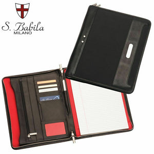 New 1 x Brand New quality A4 San Babila Zippered Compendium fast delivery Australia wide